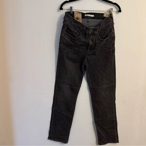 Women’s Levi’s 724 High Rise Slim Straight Jeans 30x30 Gray NWT